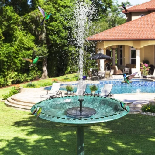 Solar Garden, Solar Garden Fountain, Garden Fountain
