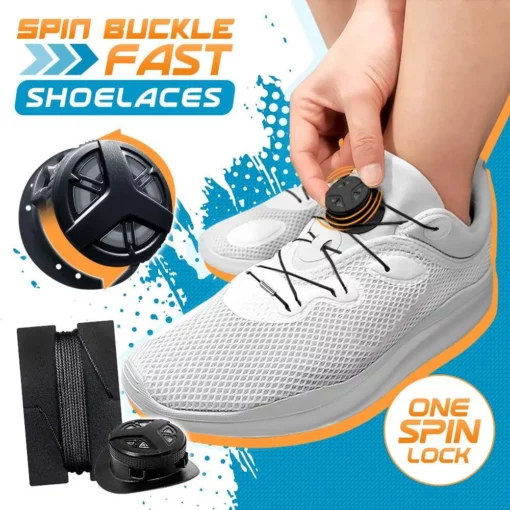 Spin Buckle Fast Shoelaces, Buckle Fast Shoelaces, Fast Shoelaces, Spin Buckle