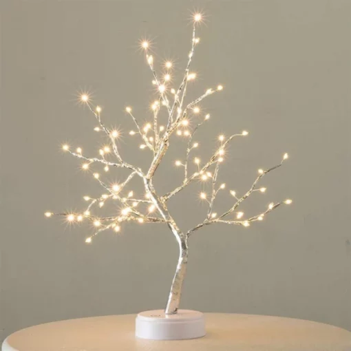 Pasakų šviesos medžio lempa, šviesaus medžio lempa, medžio lempa, pasakų šviesos medis