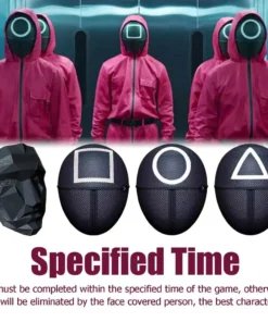 Party Mask,Squid Game,Halloween Party,Halloween Party Mask,Squid Game Halloween Party Mask