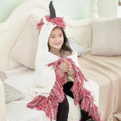Unicorn Crochet Blanket,Crochet Blanket,Unicorn Crochet