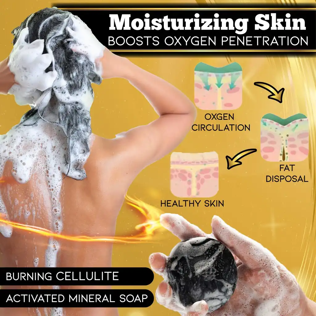 Volcanic Mud Coffee Slimming Body Soap - Image 5