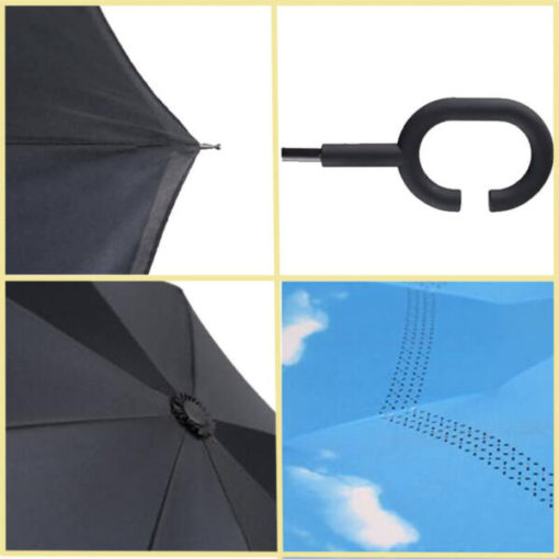 Вітрозахисна парасолька, зворотна вітрозахисна парасолька