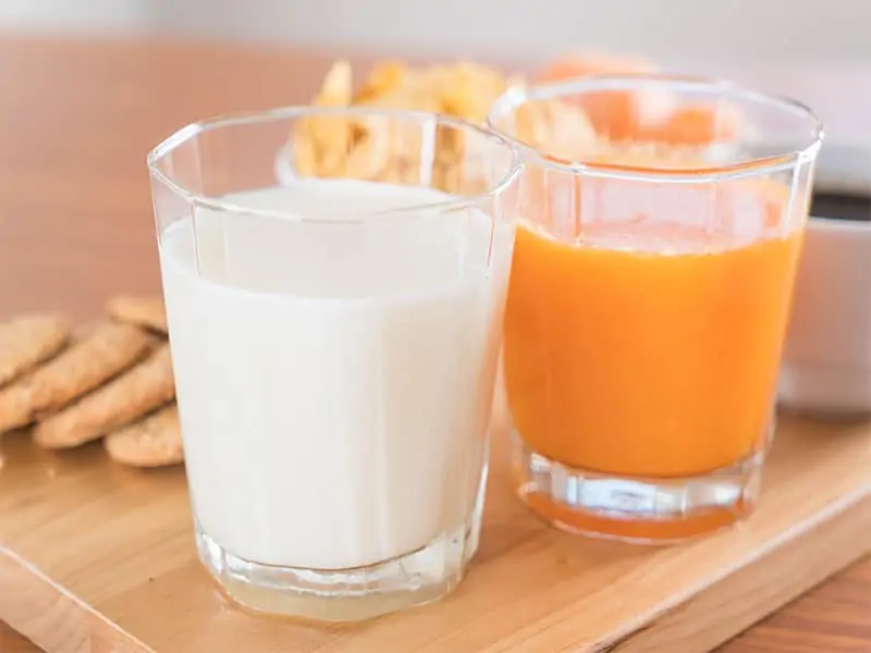 Milk And Orange Juice,Milk And Orange,Orange Juice