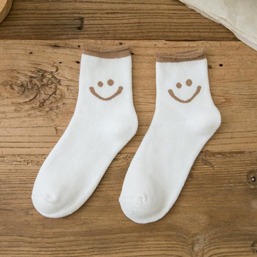 可愛的微笑，棉襪，可愛的微笑臉棉襪