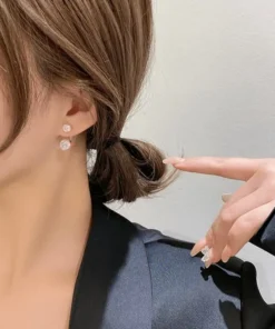 Diamond Ball Earrings,Hollow Diamond,Ball Earrings,Diamond Ball