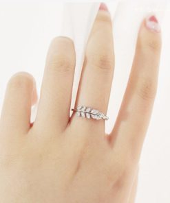 Ring For Daughter,Leaf Ring,Adjustable Leaf Ring,Adjustable Leaf Ring For Daughter