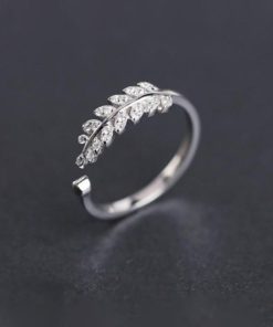 Ring For Daughter,Leaf Ring,Adjustable Leaf Ring,Adjustable Leaf Ring For Daughter