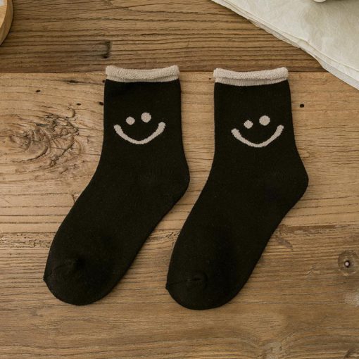 可愛的微笑，棉襪，可愛的微笑臉棉襪