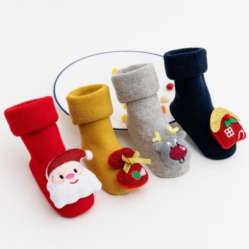 Calzini per neonati di Natale, neonati di Natale, calzini per neonati