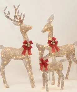 Christmas Deer,Lighted Christmas Deer,Lighted Christmas