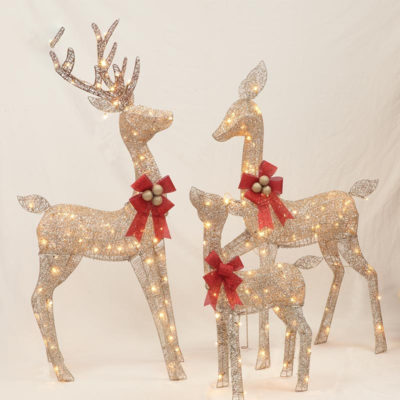 Christmas Deer,Lighted Christmas Deer,Lighted Christmas
