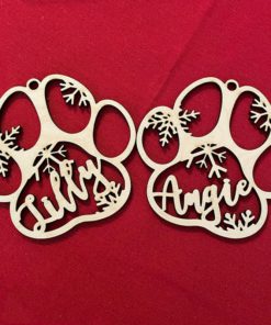 Dog Paw Ornament,Paw Ornament,Christmas Dog Paw,Dog Paw,Christmas Dog Paw Ornament