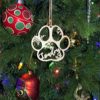 Dog Paw Ornament,Paw Ornament,Christmas Dog Paw,Dog Paw,Christmas Dog Paw Ornament
