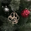 Dog Paw Ornament,Paw Ornament,Christmas Dog Paw,Dog Paw,Christmas Dog Paw Ornament