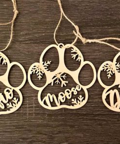 Dog Paw Ornament,Paw Ornament,Christmas Dog Paw,Dog Paw,Christmas Dog Paw Ornament