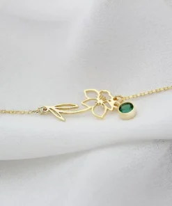 Birth Flower Bracelet,Flower Bracelet,Birth Flower