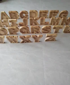 Letter Piggy Bank,Personalized Wooden Letter Piggy Bank