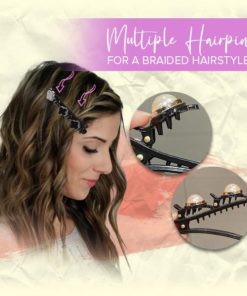 Braid Clips,Two Layers Unique Beautiful Braid Clips Hairpin