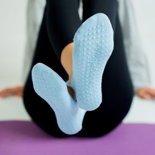 Ponožky na jogu, protišmykové priedušné jogové ponožky bez chrbta