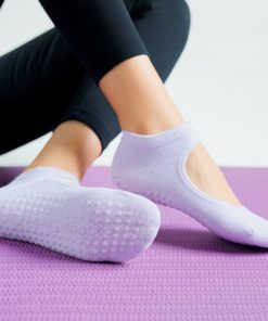 Yoga Socks,Anti-Slip Breathable Backless Yoga Socks