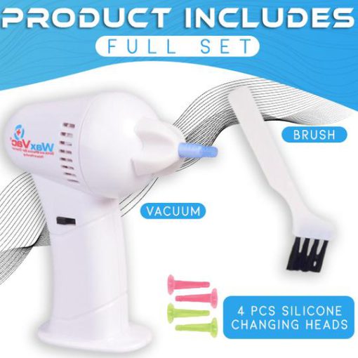 Autovákuový odstraňovač ušného vosku e-Clean, automatický odstraňovač ušného mazu e-Clean™