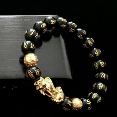 Feng Shui Black Obsidian Bracelet,Feng Shui Black Obsidian,Black Obsidian Bracelet