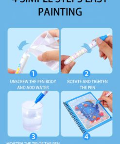 Magic Water Coloring Book,Water Coloring Book,Coloring Book,Magic Water Coloring