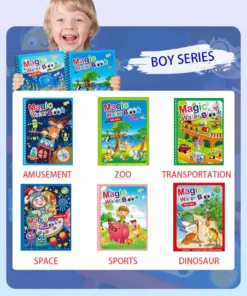 Magic Water Coloring Book,Water Coloring Book,Coloring Book,Magic Water Coloring