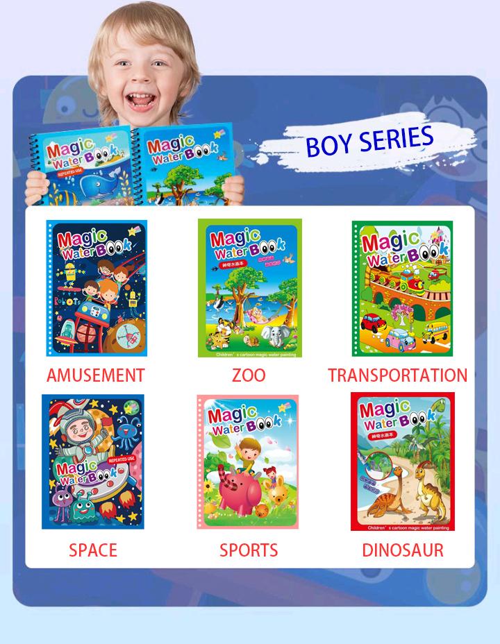 Magic Water Coloring Book,Water Coloring Book,Coloring Book,Magic Water Coloring