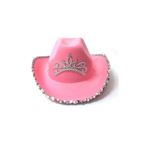 Pălărie de cowgirl roz, pălărie de cowgirl, pălărie de cowgirl roz cu strasuri