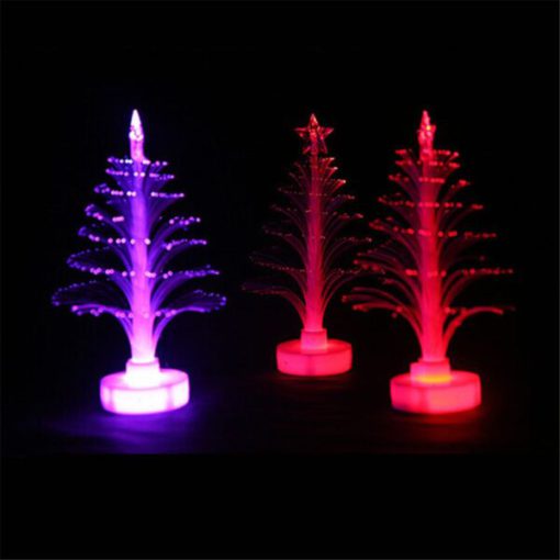 Luz LED de mudança de cor, lâmpada LED, árvore de Natal