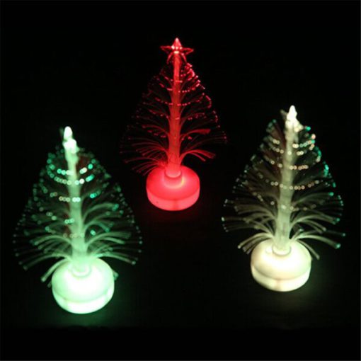 Luz LED que cambia de cor, lámpada de luz LED, árbore de Nadal