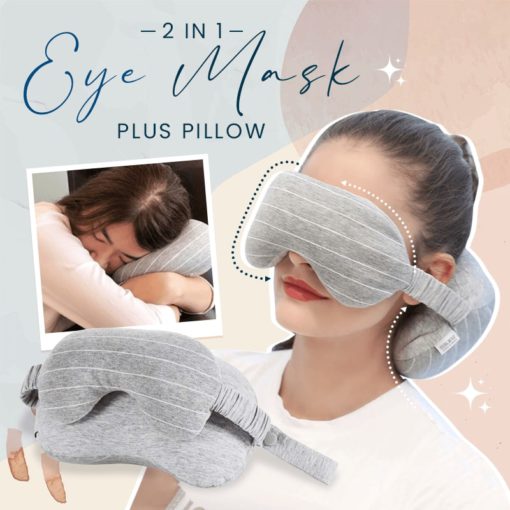 ຜ້າອັດປາກ, ຜ້າອັດປາກ, ຜ້າອັດດັງ 2 ໃນ 1 Eye Mask Plus Pillow