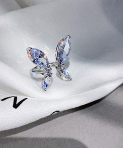Butterfly Ring,3D Butterfly,Adjustable 3D Butterfly Ring