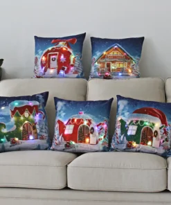 Christmas Pillow Case,Christmas Pillow,Pillow Case,LED Christmas Pillow Case