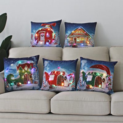 Christmas Pillow Case,Christmas Pillow,Pillow Case,LED Christmas Pillow Case