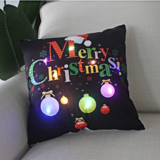 圣诞枕套,圣诞枕,枕套,LED圣诞枕套