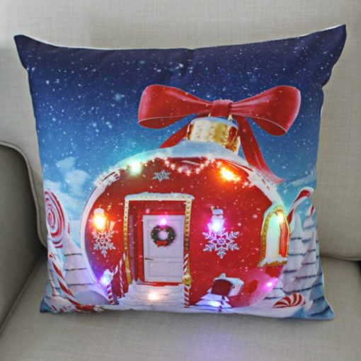 Christmas Pillow Case, Christmas Pillow, Pillow Case, LED Christmas Pillow Case