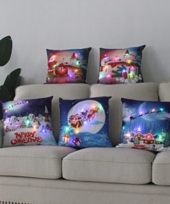 Christmas Pillow Case,Christmas Pillow,Pillow Case,LED Christmas Pillow Case