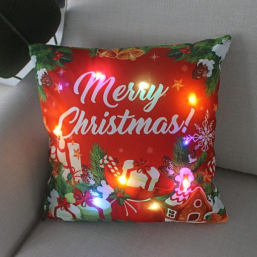 Christmas Pillow Case, Christmas Pillow, Pillow Case, LED Christmas Pillow Case