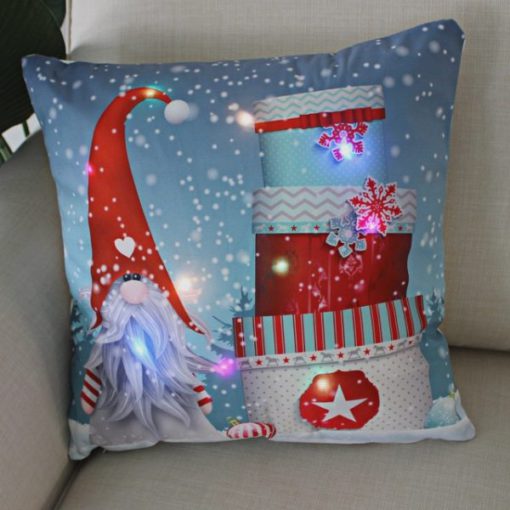 Federa di Natale, cuscino di Natale, federa, federa di Natale a LED