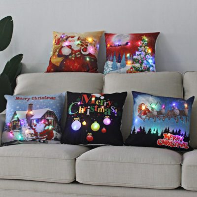 Christmas Pillow Case,Christmas Pillow,Pillow Case,LED Christmas Pillow Case