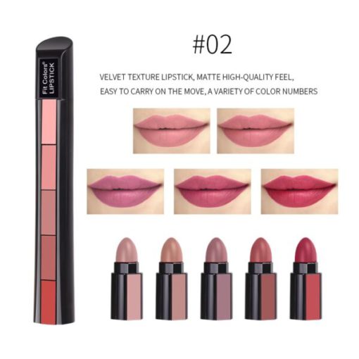 Velvet Matte, Compact Lipstick, Matte Compact, 5 in 1 Velvet Matte Compact Lipstick