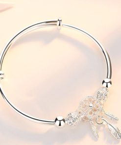 Dreamcatcher Bracelet,Feather Charm,Dreamcatcher