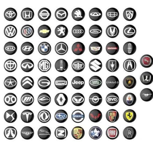 Porta-chaves com o logotipo do carro, chaveiro com o logotipo, logotipo do carro