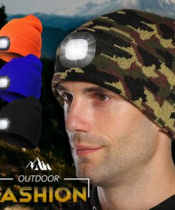 Headlamp Beanie,Rechargeable Winter Headlamp Beanie