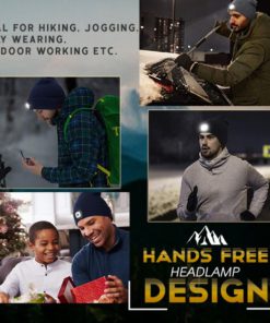 Headlamp Beanie,Rechargeable Winter Headlamp Beanie