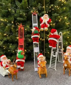 Double Ladder,Decorating Gift,Double Ladder Santa Decorating Gift