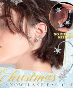 Christmas Snowflake,Ear Cuff,Christmas Snowflake Ear Cuff
